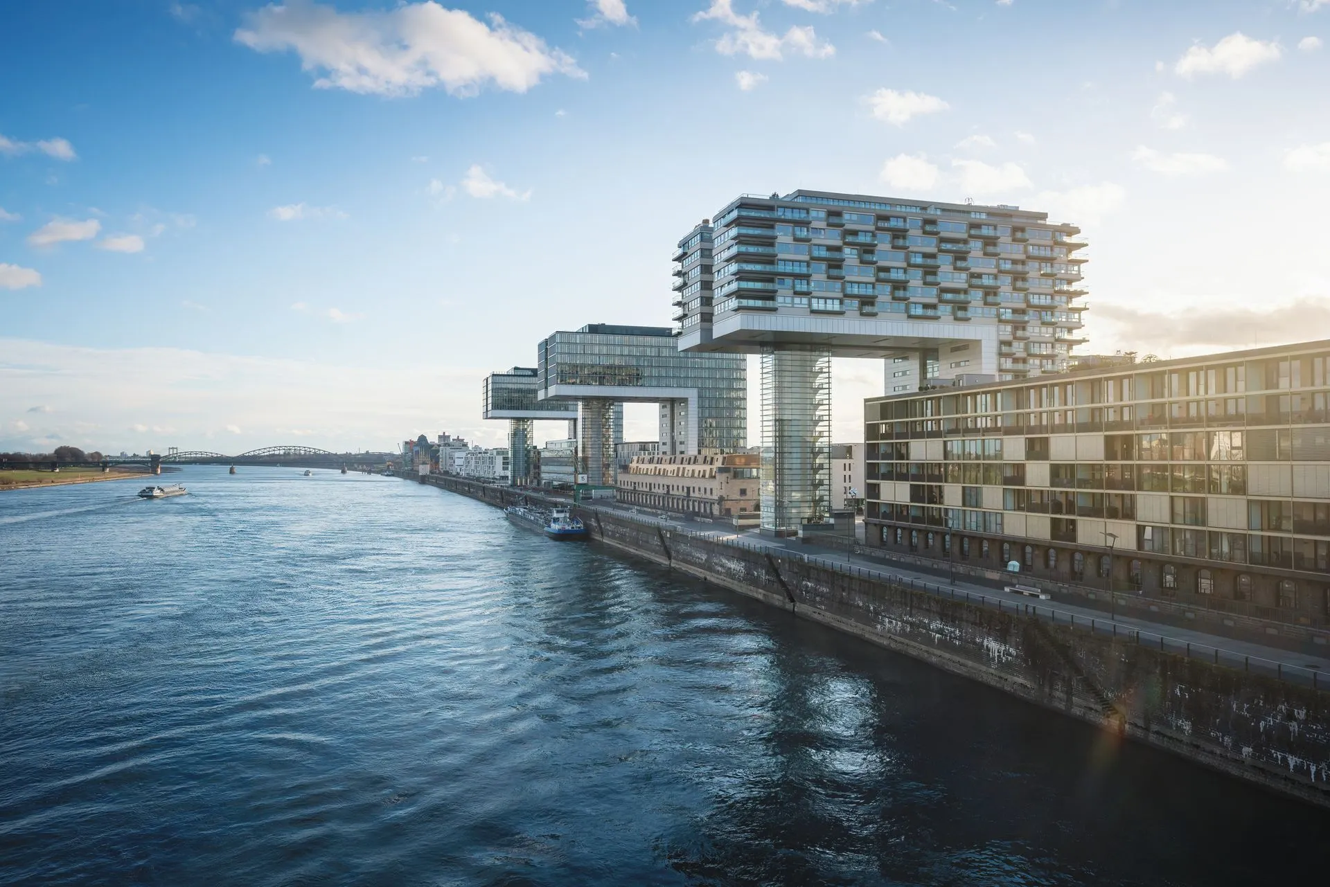 Kranhäuser am Rheinauhafen in Köln